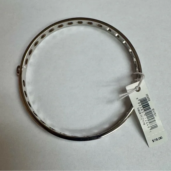 VINTAGE Coach Signature C Pierced Bangle Bracelet BRAND NEW WITH TAG - Picture 4 of 8